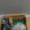 Cambom Rotary Cheese Grater Hand Crank Cheese Shredder for Fresh Cheese, Vegetable, Nuts,Non-slip Suction Base, Free Cleaning Brush Three Blades, Grey and Green