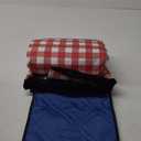 HX&OD Outdoor Picnic Blanket, Extra Large, 80''x80'' Waterproof Foldable Blankets Gingham Picnic Mat for Beach, Camping Grass Lawn Park Accessories Cute Couple Ideas Wedding (Red, 80x80)