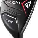 COOLO Golf Hybrid, 3, Easy Launch, Forgiving, Right & Left(#3,Regular,Right) Right, Graphite, Regular, 3 Hybrid, 20°