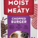 Purina Moist and Meaty Dog Food Chopped Burger Soft Dog Food Pouches - 36 ct. Pouch, Best By May 2026