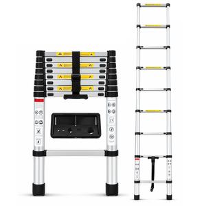 20.3 FT Aluminum Telescoping Extension Ladder Lightweight