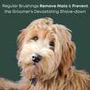 Doodle Slicker Dog Brush - Perfect For Goldendoodle & Poodle Hair Maintenance - Medium to Long Hair Breeds - Detangle, Brush, & Fluff Like a Pro - Goldendoodle Must Haves by Freshly Bailey