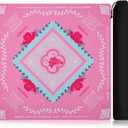 Pink Mahjong Mat 31.5"x31.5" American Mahjong Mat for Table with Printed Rules and Carry Bag Non-Slip Noise-Reducing Mahjong Table Mat Gift for Women (Pink)