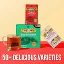 Twinings Irish Breakfast Black Tea Individually Wrapped Bags, 50 Count (Pack of 6), Flavourful, Bold, Robust, Caffeinated, Enjoy Hot or Iced, 300 Teabags (EXP 10/28/28)