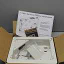 in-Wall TV Box with Flange for Home Theater Installation, Cord Hider for Wall Mounted TV, with 2 Duplex Outlets, Cable Bracket, LV Cable & 1-1/2" ENT Entrance, Ideal for New or Retrofit Job, 2 Pack (White)