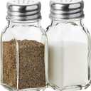 Salt and Pepper Shakers Set Clear Glass, Kitchen Gadgets Cooking Table