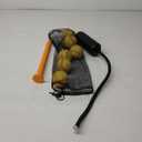 NaxKizo Rope Bat  Baseball & Softball Rope Bat Swing Trainer, Baseball Training Equipment  Includes Swing Trainer with 6 Foam Baseballs & Tote Bag