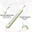 2 in 1 Needle Threader Seam Ripper 2-in-1 Needle Threader & Seam Ripper Tool 2 in 1 Needle Threader Seam Ripper 2024 Needle Threader Seam Ripper Sewing Supplies (Yellow)