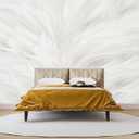 Feather Wallpaper Mural Elegant Gray and White Mural Wallpaper for Living Room Bedroom Not Peel and Stick