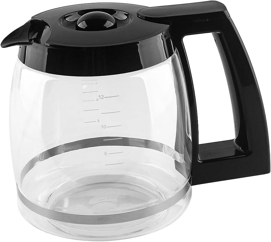 Anbige Replacement Parts 12-Cup Glass Carafe, Compatible with Cuisinart Coffee Maker DCC-1200, CHW-12, DGB-400, SS-12
