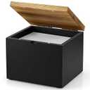 Disposable Face Towel Holder, Acacia Wood Box Compatible with Clean Towels XL(NOT Included), Wooden Container for Cleansing Facial Dry Wipes, Face Towelettes Bathroom Counter Storage