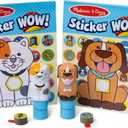 Melissa & Doug Sticker Wow! Pets (Dog and Cat) Value Pack Arts and Crafts Collectibles - 2 Activity Pads, 2 Sticker Stampers, 2 Bonus Stacks - FSC Certified
