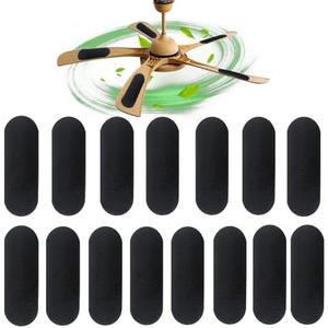 EVA&EVE 15 Pack Upgrated Ceiling Fan Filters for Blades with Activated Coconut Carbon,Universal Stick On Ceiling Fan Air Purifiers Pads