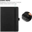 2 x Universal Case for 6" eReaders, Folio Leather Stand Cover with Handstrap Compatible with All 6 inch Paperwhite/Kobo/Tolino/Pocketook/Sony E-Book Reader-Black