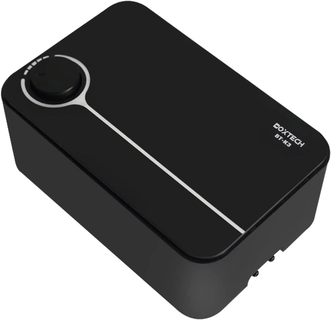 Aquarium Ultra-Quiet Air Pump - Adjustable Fish Tank Aerator with Dual Outlet Pump, 8w 8L/min Oxygen Pump for 20-600 Gallon Tank (Only Air Pump) (Black-K3 8W)