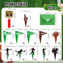 2 x 96 Pcs Football Cupcake Toppers Touchdown Players Flagship Cake Toppers, Football Party Decorations for Sports Theme Baby Shower Birthday Sign Birthday Decor Party Decor Party Supplies