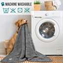 PetAmi Dog Blanket for Small Medium Dogs Grey, Fluffy Soft Puppy Blanket, Sherpa Fleece Cat Blanket for Kitten Doggie, Calming Pet Blanket Throw for Couch Sofa Bed Washable, Medium 29x40