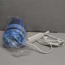 Electric Blanket Heated Throw, Soft Flannel 50"x60" Plaid Heating Blanket with 8 Hours Auto Off 10 Fast Heating Levels Machine Washable Sherpa Heated Blanket with Overheating Protection (Blue)