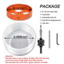 6-1/8 Hole Saw for Recessed Lights, 6.1 Inch Hole Cutter with Dust Bowl Catcher for Led Recessed Lighting 6 Inch and Wood Metal Drywall, Bi-Metal Construction