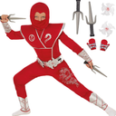 Morph Ninja Costume for Kids - Boys Suit Set With Accessories, Ninja Merch Outfit, no accessories, M