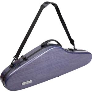 Aileen Violin Hard Case 4/4 Full Size Luxury with Hygrometer Suspension (Purple)