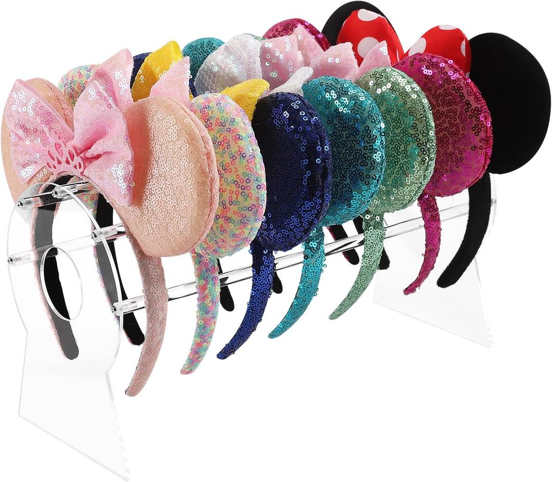 Heaband Holder Organizer,Acrylic Hair Band Ear Display Stand Jewelry Storage for Show Selling