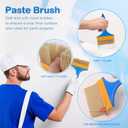 WRAPXPERT Wallpaper Smoothing Tools,Wallpaper Tool Kit with Squeegee Smoother,Seam Roller,Wallpaper Brush for Peel and Stick Hanging,Contact Paper,Vinyl Application,Wall Tile