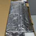 Urackify Large Dish Drying Rack - 304 Stainless Steel Dish Rack for Kitchen Counter, Extendable Dish Drainers with Cutlery & Cup Holders, Black