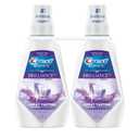Crest Mouthwash/Mouth Rinse, 3D White Brilliance Whitening, Alcohol Free, Clean Mint, 2x1L (33.8 fl oz)