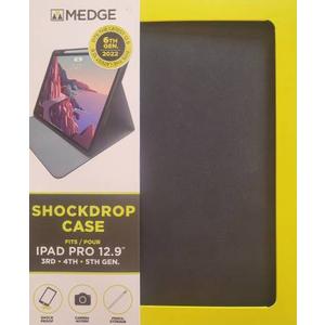 Leather Case for iPad Pro 12.9" 3-6th Gen (2018-2024), with Pencil Holder&Buckle, Auto Wake/Sleep, Adjustable Stand,  Black