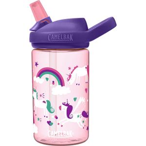 CamelBak Eddy+ Kids Bite Valve Straw Tritan Water Bottle (Unicorns)