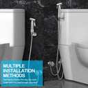 Blissland Bidet Sprayer for Toilet with Adjustable Water Pressure, Handheld Bidet Sprayer Kit- Stainless SteelDon't Use Teflon Tape for Installation