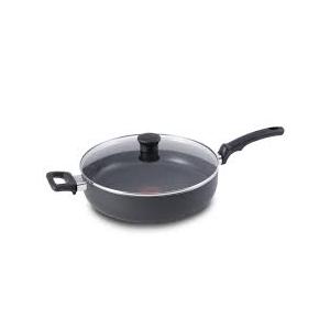 T-fal Essentials Non-Stick Cookware, 5 quart Jumbo Cooker, Black