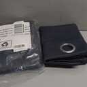 ChrisDowa Grommet Room Darkening Curtains for Bedroom and Living Room - 2 Panels Set Thermal Insulated Blackout Curtains (Dark Grey, 52W x 45L)