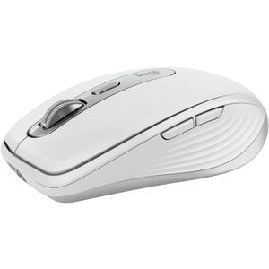 Logitech MX Anywhere 3S Compact Wireless Mouse, Fast Scrolling, 8K DPI AnySurface Tracking, Quiet Clicks, Programmable Buttons, USB C, Bluetooth, Windows PC, Linux, Chrome, Mac  Pale Grey