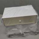 Desk Organizer Set, White & Clear Stackable Dustproof Storage Boxes for Desktop, Office, Bathroom, DIY Craft & Vertical Space Saving, Perfect for Makeup, Stationery Organization (5 Drawer)