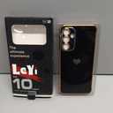 LeYi for Samsung Galaxy A16-5G Case: with Tempered Glass Screen Protector [2 Pcs]+ Full Camera Lens Protection,Love Heart Plating Cute Luxury Shockproof Case for Galaxy A16, Black