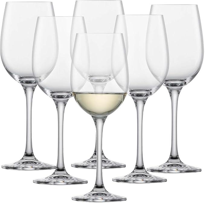 Schott Zwiesel Classico White Wine Glass (Set of 12), Classic Wine Glasses for White Wine, Dishwasher Safe Tritan Crystal Glasses, Made in Germany (Item No. 123656)