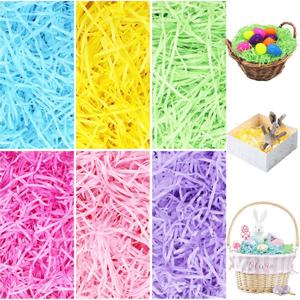 10.5 Oz (300g) Easter Grass Basket Filler Recyclable Shred Paper Tissue Raffia for Gift Wrapping, Birthdays, Weddings, Anniversaries
