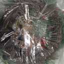 FINECASA Red Berry Christmas Wreath, 24 Inch Door Wreath, Pinecones & Mixed Greenery Holiday Decor for Front Door, Indoor/Outdoor Porch Window Decorations