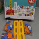 Domino Train Set for Kids  Automatic Domino Laying Toy, Montessori STEM Learning Gift for Boys & Girls Ages 3-8, Fun Educational Toddler Toy, Birthday Present for 3-5 Year Olds