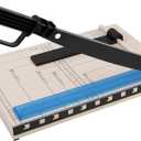 Paper Cutter A4 Cut Length, Easy to Use Lightweight Guillotine Style and Trimmer with 8 Sheet Capacity, Paper Cutter Slider Labels Photo Cardstock Crafts for Home or Small Business (Beige)