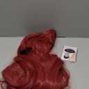 morvally 39 Inches Long Red Wig with 2 Ponytails for Women - Anime Cosplay Wigs for Womens Halloween Costume Party (Red, Adults) (Adult (Single Unit))