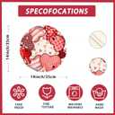 XCHI Love Hearts Valentine's Day Round Placemats Set of 4 Table Mats for Party Home Kitchen Dining Table Decorations 14x14 Inch