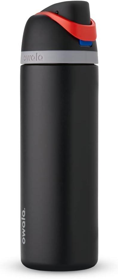 Owala Star Wars FreeSip Insulated Stainless Steel Water Bottle with Straw for Sports and Travel, BPA-Free, 24-Ounce, Darth Vader