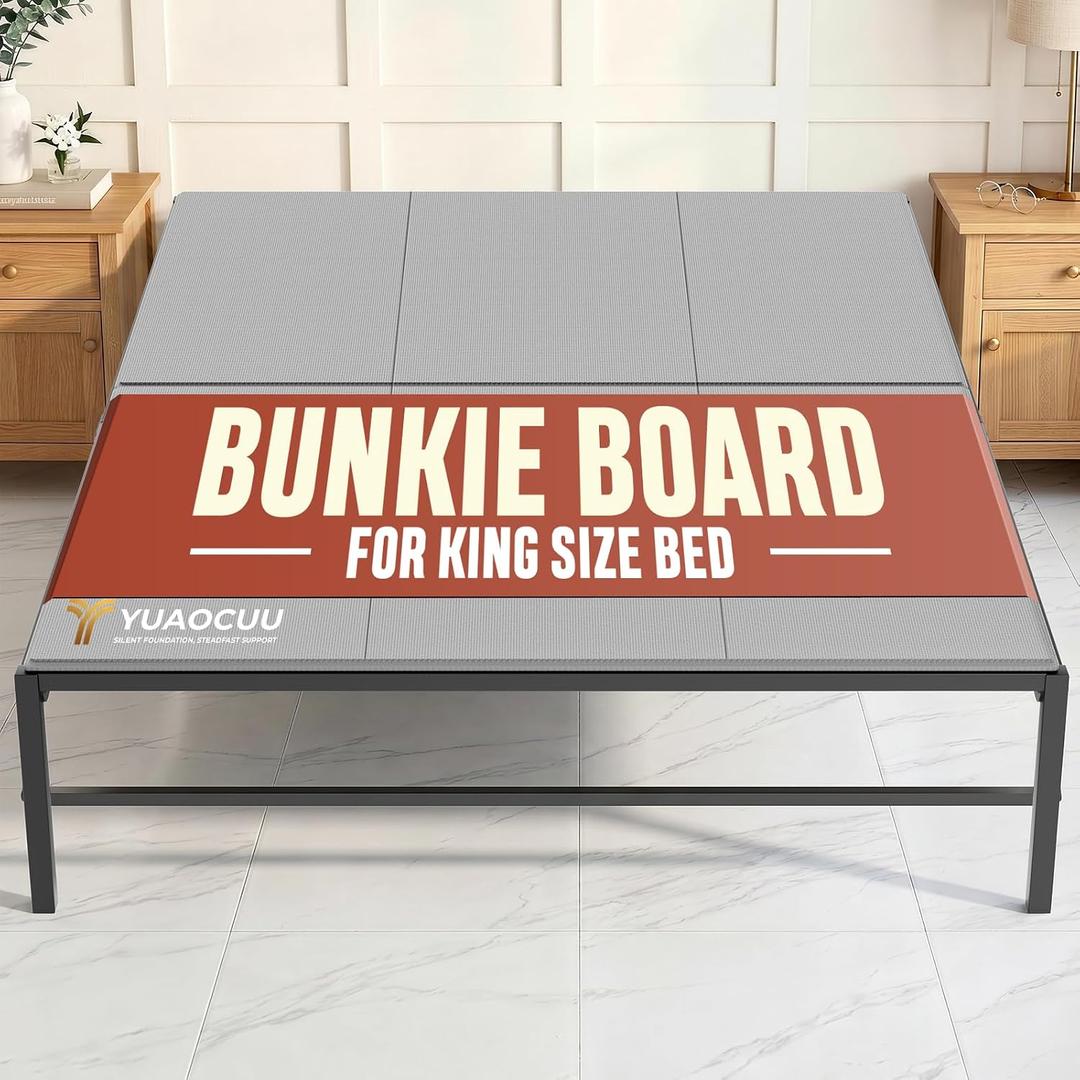 Bunkie Board King Size 76x80" 10mm Mattress Support - Heavy Duty Anti-Sag