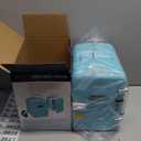 Koolatron Mini Fridge - Refrigerator for Bedroom Office, Portable Table Top Beverage Cooler, 12V 110V Refrigerador For Drinks, Soda, Wine, Use In Car, Dorm, Outdoor, Patio, 6 Can