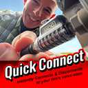 SKG Chuck Mates Platinum (2 Pack) Quick-Connect with Patented RatchetSeal Technology for Tire Inflators Open-Type