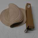 SHACOS Round Braided Placemats Set of 4 Round Table Mats for Dining Tables 15 inch Washable Kitchen Table Place Mats Indoor (Beige, 4)