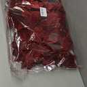 vensovo 10 Inch Red Christmas Poinsettia Flowers for Tree - 6PCS Deep Red Christmas Tree & Wreath Floral Decorations for Holiday DIY, Gift Wrap & Home Decor